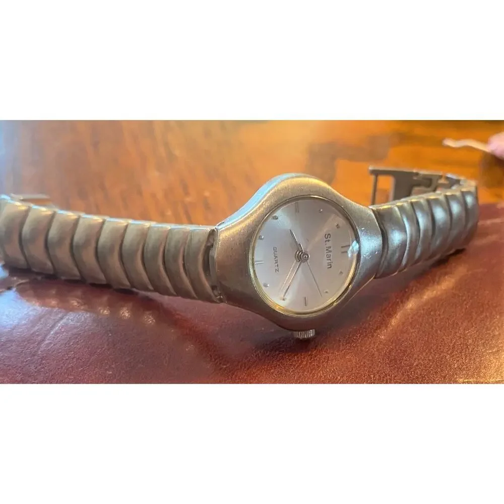 Women's 25mm Brushed Metal St Marin Watch, Bracelet Band